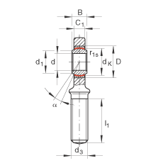 US GAL35-UK-2RS,  DIN ISO 12 240-4 ˜ݼySoɂȴܷ