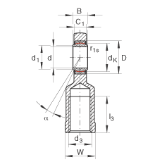 US GIR45-UK-2RS, (j) DIN ISO 12 240-4 ˜ʣ(ni)ݼySoɂ(c)ܷ