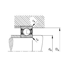 S 62200-2RSR,  DIN 625-1 ˜ʵҪߴ, ɂȴܷ