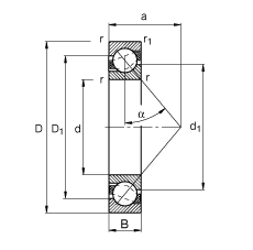 ǽ|S 7314-B-TVP,  DIN 628-1 ˜ʵҪߴ磬|  = 40