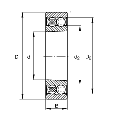 {(dio)S 2212-K-2RS-TVH-C3, (j) DIN 630 (bio)(zhn)Ҫߴ, FףF 1:12ɂ(c)ܷ