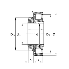 ΝLS 20313-K-MB-C3 + H313,  DIN 635  DIN 5415 ˜ʵҪߴ, F׺;o