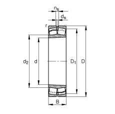 {ĝLS 21310-E1-K,  DIN 635-2 ˜ʵҪߴ, FףF 1:12