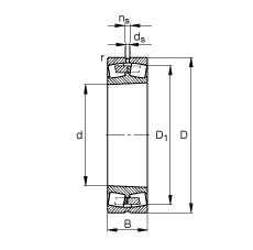 {ĝLS 24172-B-K30,  DIN 635-2 ˜ʵҪߴ, FףF 1:30