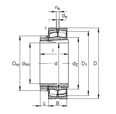 {(dio)ĝLS 23230-E1-K-TVPB + H2330, (j) DIN 635-2 (bio)(zhn)Ҫߴ, F׺;o