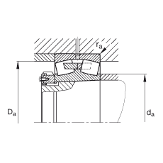 {ĝLS 24172-B-K30,  DIN 635-2 ˜ʵҪߴ, FףF 1:30